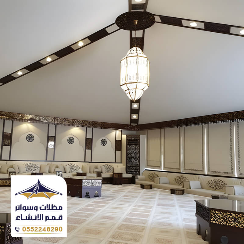 خيمة ملكية في اي بي بالرياض تنفيذ مؤسسة قمم الانشاء