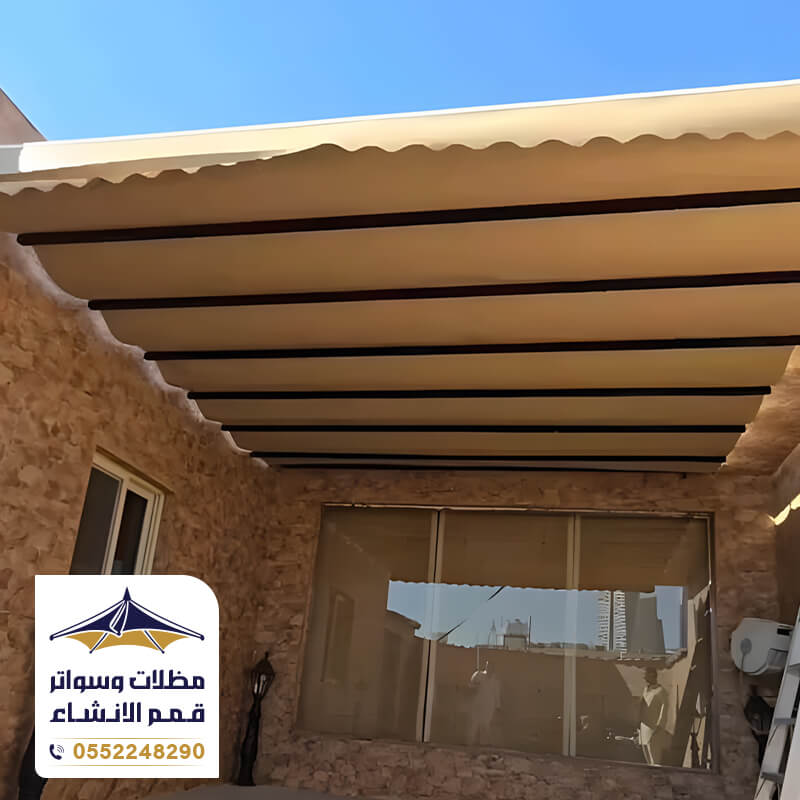 تركيب مظلات تعمل بالسحب اليدوي بالرياض