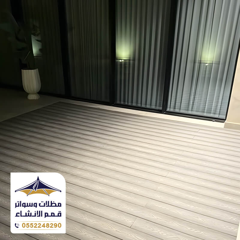 تنفيذ غطاء مسبح من قبل فريق مؤسسة قمم الانشاء