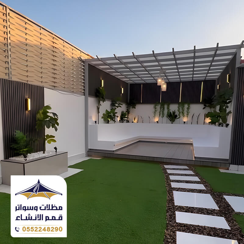 برجولات حديد مودرن بالرياض مؤسسة قمم الانشاء