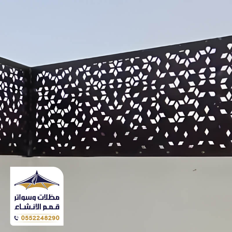 تركيب ساتر حديد قص ليزر مؤسسة قمم الانشاء