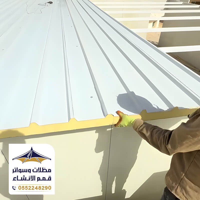 بناء ملاحق الرياض من الواح الساندوتش بانل