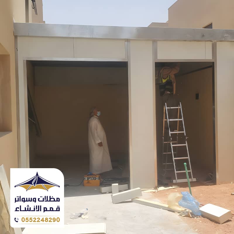تركيب ساندوتش بانل لملاحق الاحواش